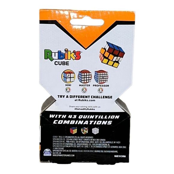 Spinmaster Rubik's Cube 3x3 Puzzle Brain Teaser Multicolor Full Size New - Picture 4 of 5